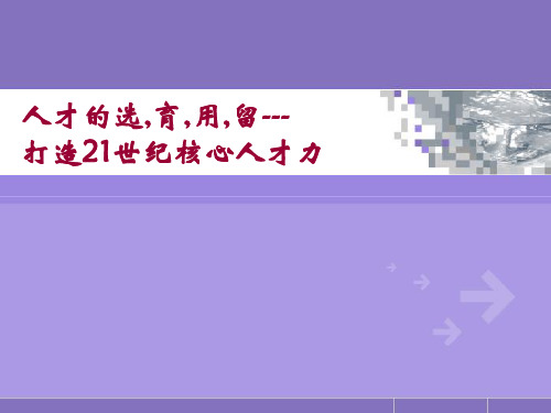 张晓彤MBA课堂讲义《人力资源管理实战》机密讲义