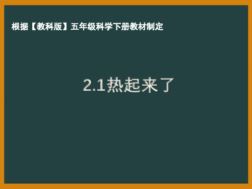 杭州市教科版五年级科学下册第二单元《热》全部课件(共8课时)