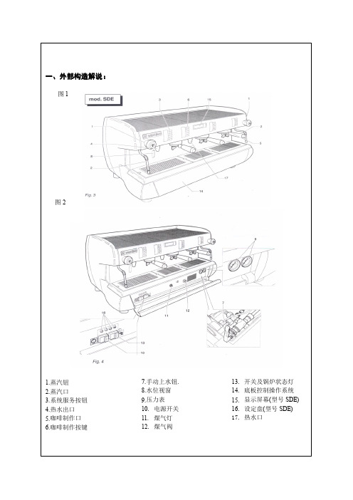 RANCILIO咖啡机说明书