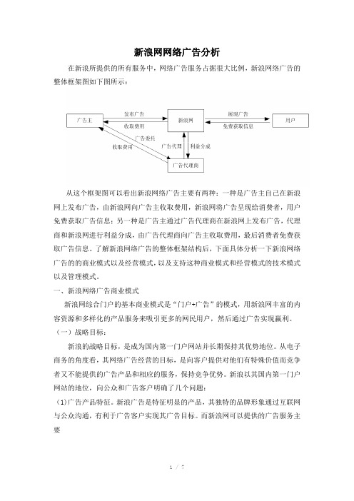 新浪网网络广告分析