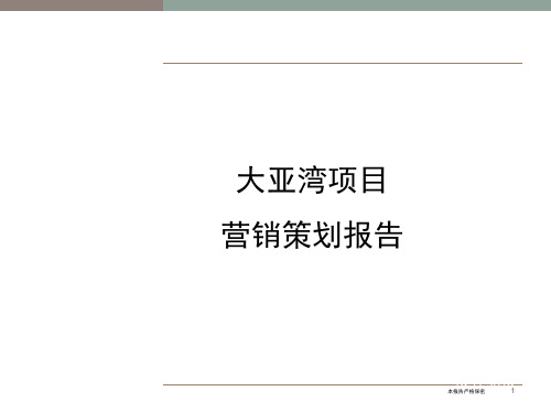 某房地产项目营销策划报告