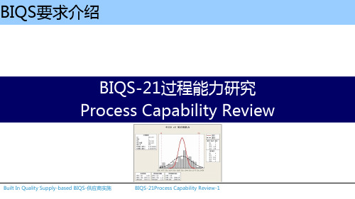 021-BIQS-21过程能力研究Process Capability Review