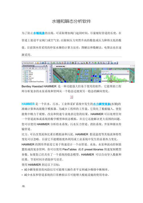 水锤和瞬态分析软件最新.docx