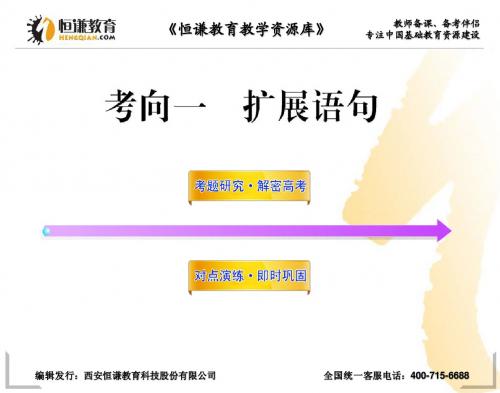 2013高三语文一轮复习课件:扩展语句
