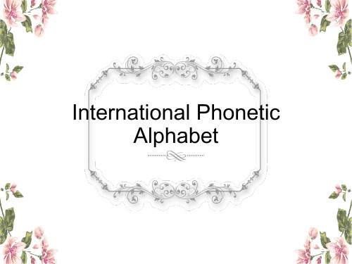 Phonetic英语音标