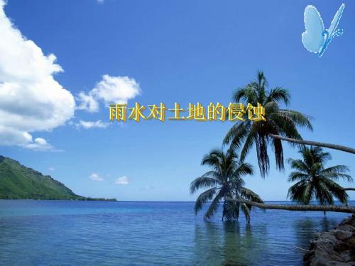 五年级上册科学课件- 《雨水对土地的侵蚀》 -教科版