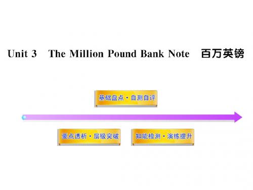 2012版高中英语全程复习方略配套课件：Unit3《The Million Pound Bank Note》(新人教版必修3)