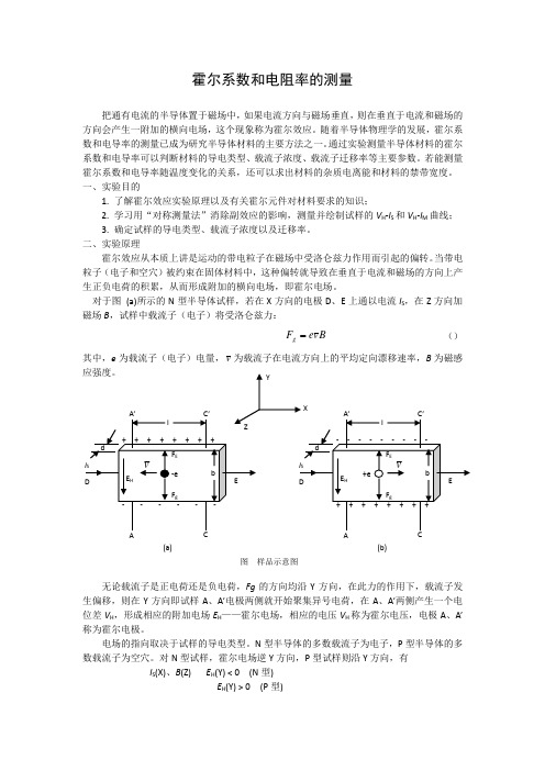 载流子浓度参考资料-霍尔系数法