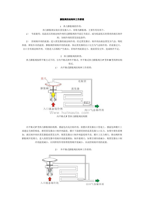 膨胀阀作用原理