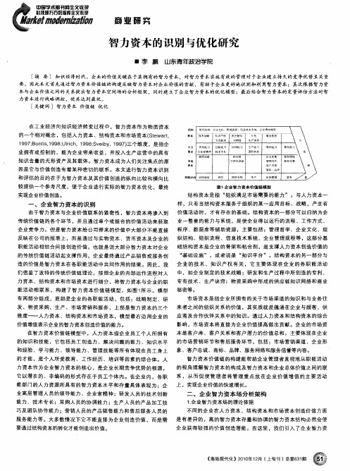 智力资本的识别与优化研究