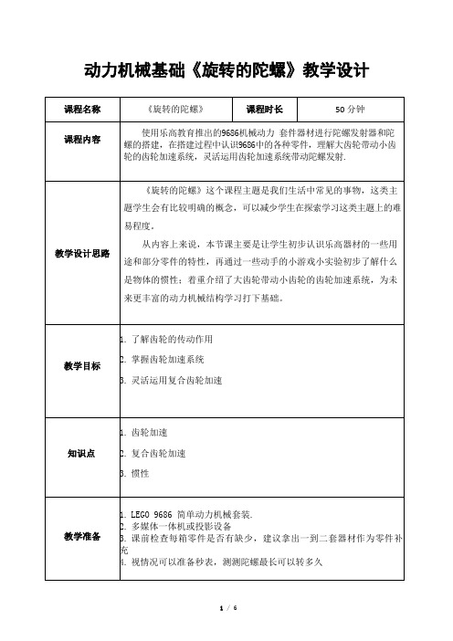 04.动力机械基础 第四节《旋转的陀螺》