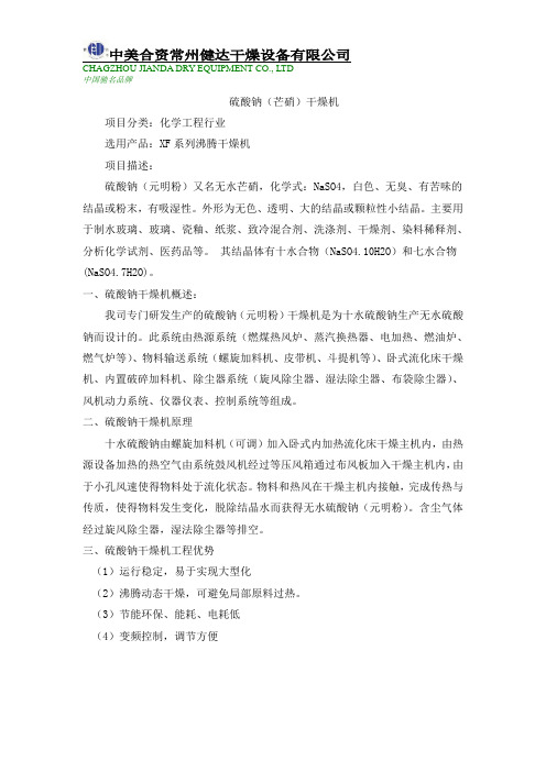 硫酸钠干燥机