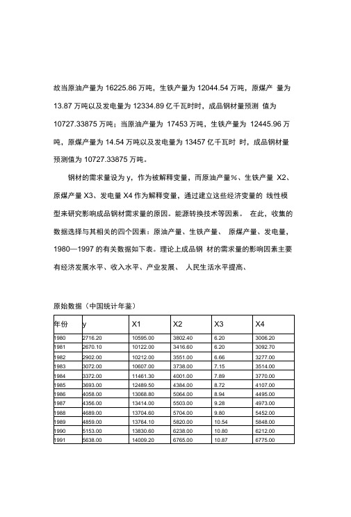 回归分析应用实例讲解