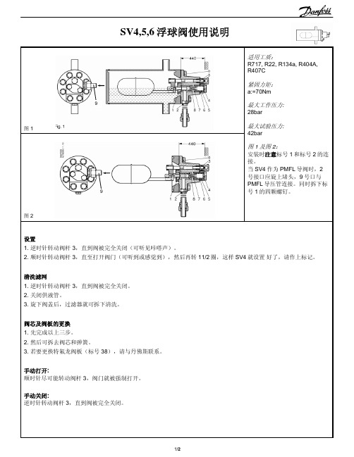 丹佛斯 SV4使用说明