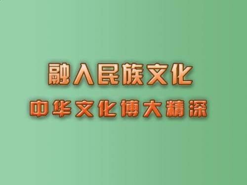 九年级政治全册 第二课 第1框《中华文化博大精深》课件 苏教版