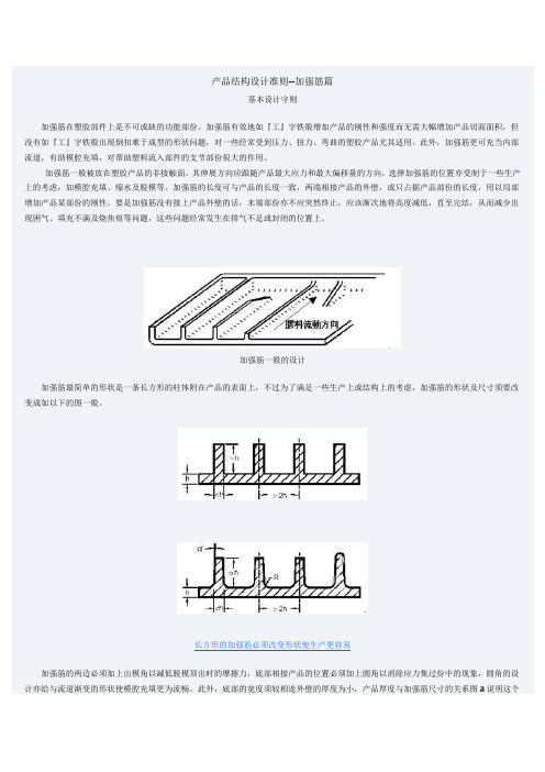 产品结构设计准则-加强筋篇