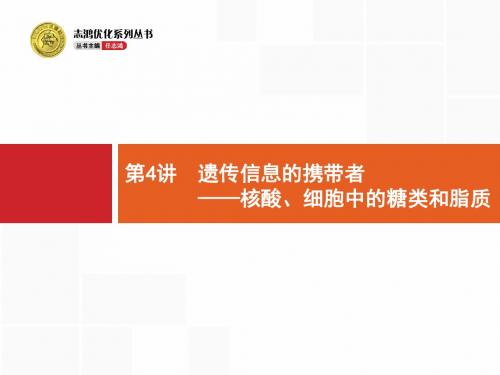 【人教版】高三生物一轮复习:1.4《遗传信息的携带者-核酸、细胞中的糖类和脂质》ppt课件