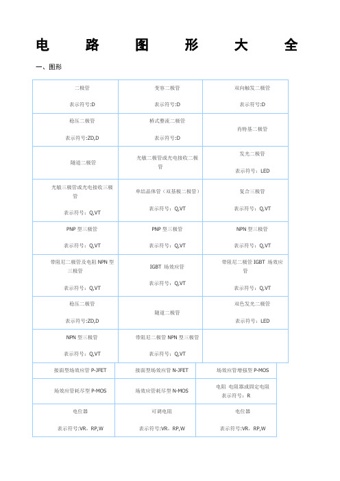 电路图符号大全