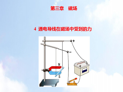 高中物理选修3-1精品课件 3.4 通电导线在磁场中受到的力