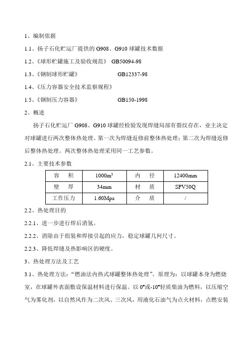 球罐热处理方案资料