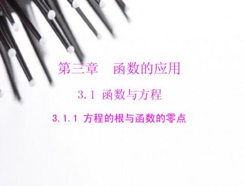 2014年新课标人教A版必修1数学3.1.1方程的根与函数的零点随堂优化训练课件