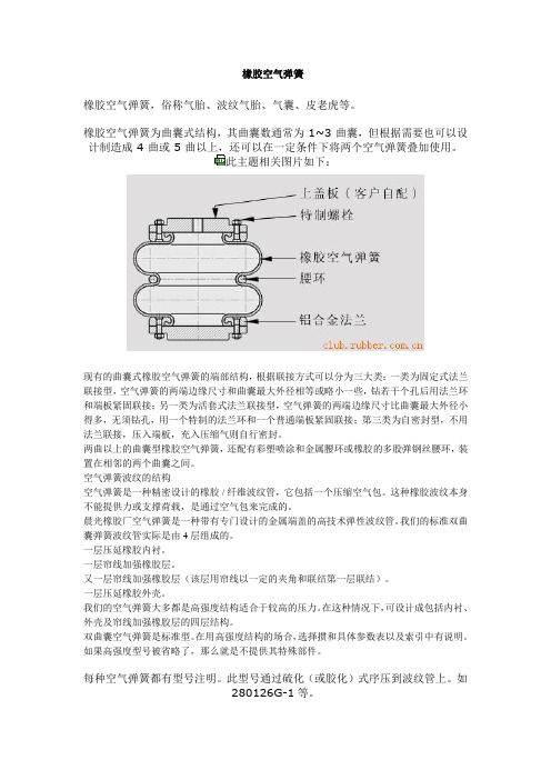 橡胶空气弹簧