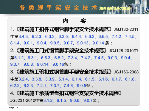 2024.1.11-官方解读各类脚手架安全技术相关强制性条文归纳、宣贯,看完就明白了!