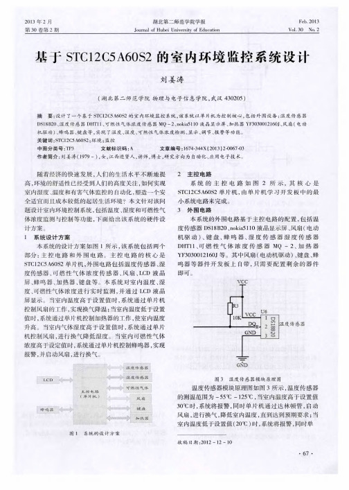 基于STC12C5A60S2的室内环境监控系统设计