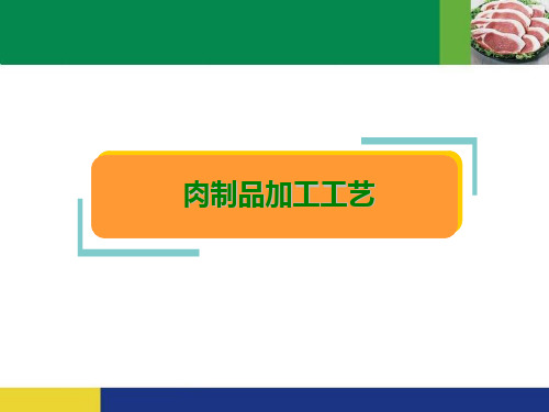 食品工艺学肉制品加工工艺PPT课件