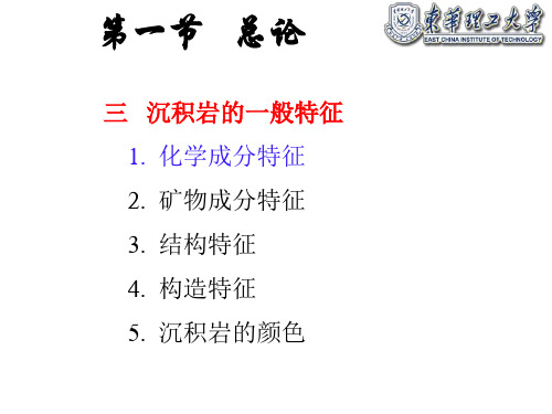 第一节 (2)总论(沉积岩的一般特征)13汇总