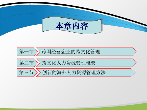 第九章海外人力资源管理