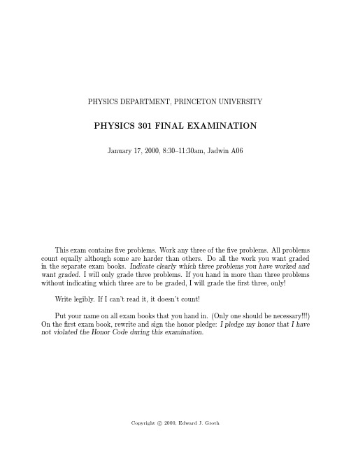 普林斯顿大学的统计热物理讲义THERMAL_PHYSICS