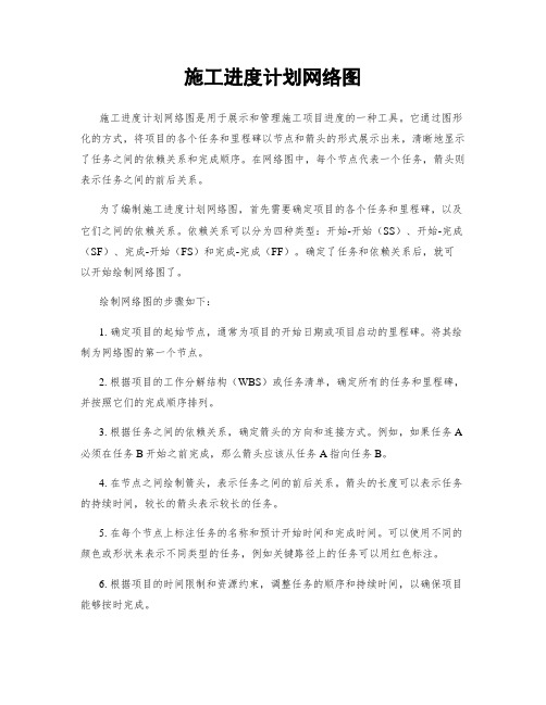 施工进度计划网络图