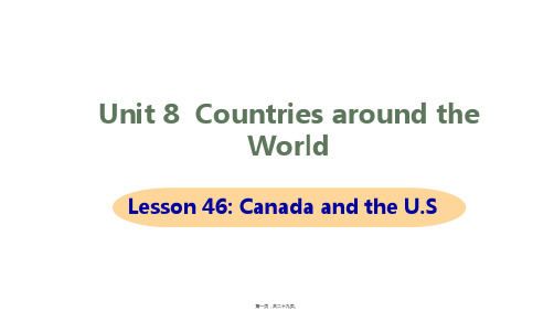 冀教版七年级上册英语Unit 8 Countries around the World Lesson