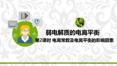 《弱电解质的电离平衡》 第二课时  【高中 化学 优质课 教学PPT课件】