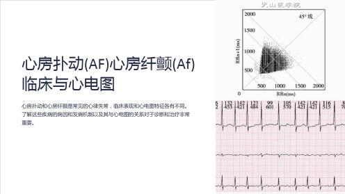 心房扑动(AF)心房纤颤(Af)临床与心电图