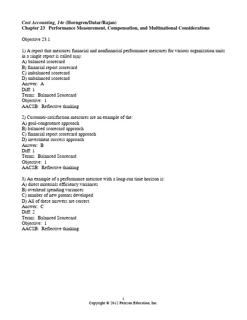 cost accounting chapter 23