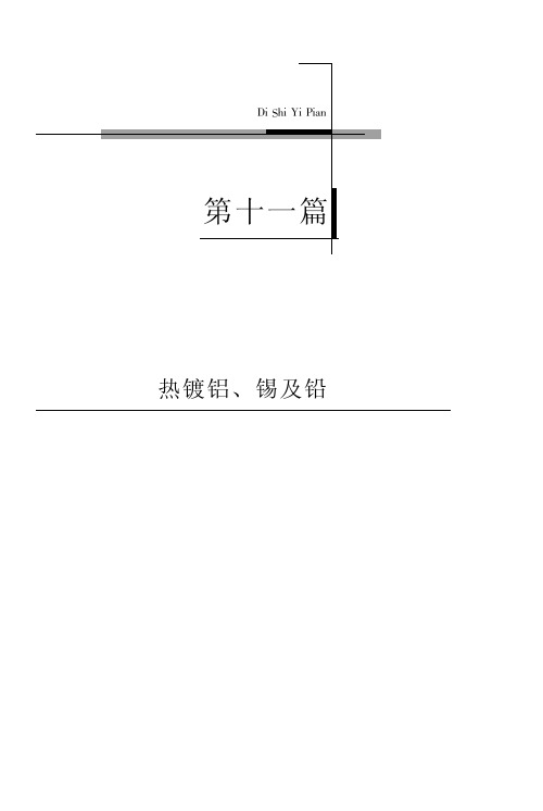 热镀铝、锡及铅相关知识(pdf 19页)