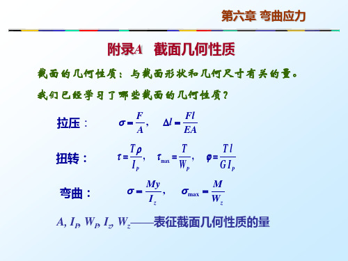 材料力学—截面几何性质