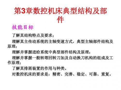 数控机床第3章数控机床典型结构及部件