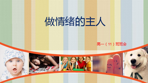 做情绪的主人主题班会(共20张ppt)