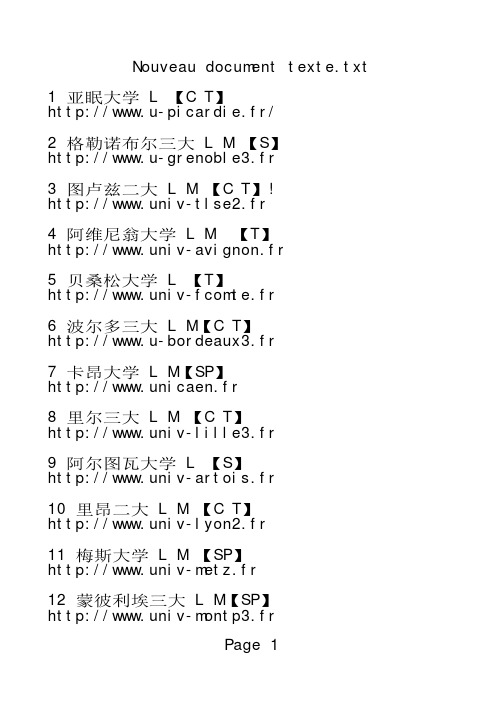 开设了电影和戏剧专业的法国公立大学