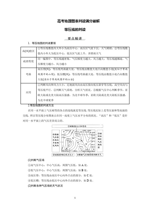 等压线图的判读(一)——高考地理图表判读满分破解