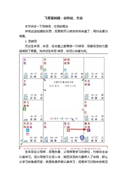 飞星基础篇：忌转忌、交忌