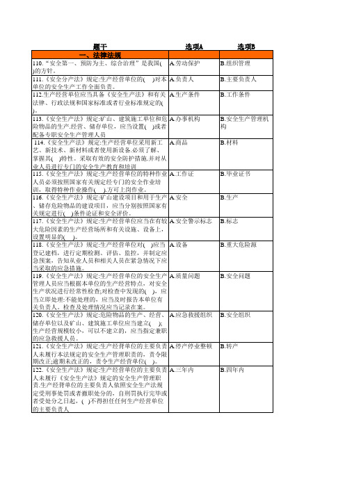 危化品经营单位主要负责人和安全管理人员培训题库电子版完整版