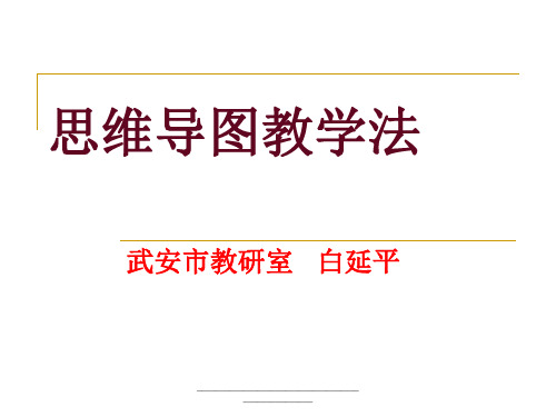 最新思维导图教学法