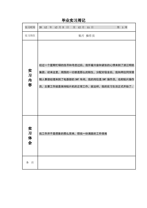 电子24篇顶岗实习手册女