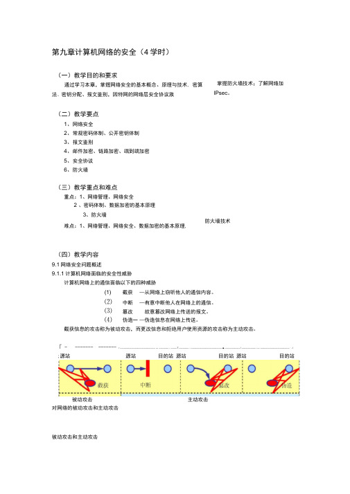 计算机网络的安全(4学时)