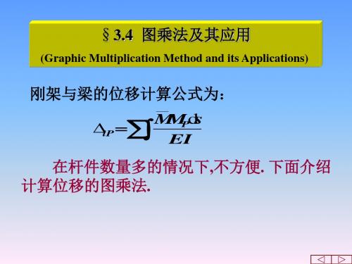 结构力学第三章图乘法31页PPT