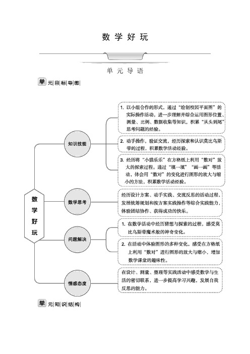 北师大版六年级数学下册数学好玩课时教案